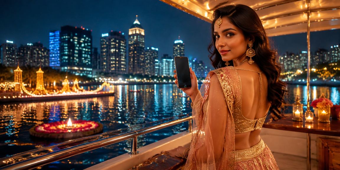 Mobile casino play during Diwali festival in India