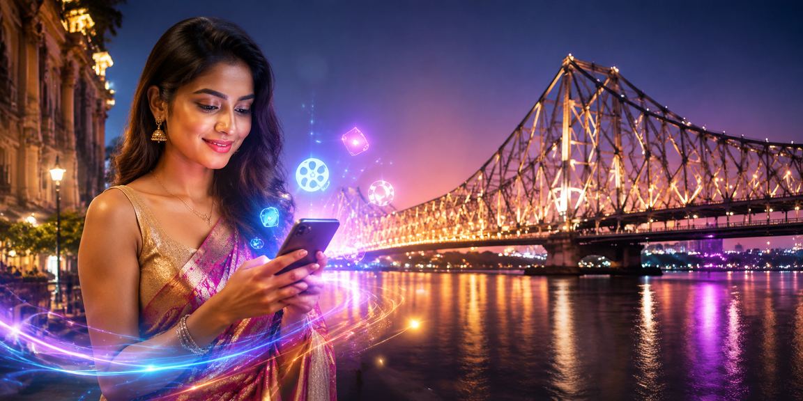 User browsing casino app at home in Kolkata